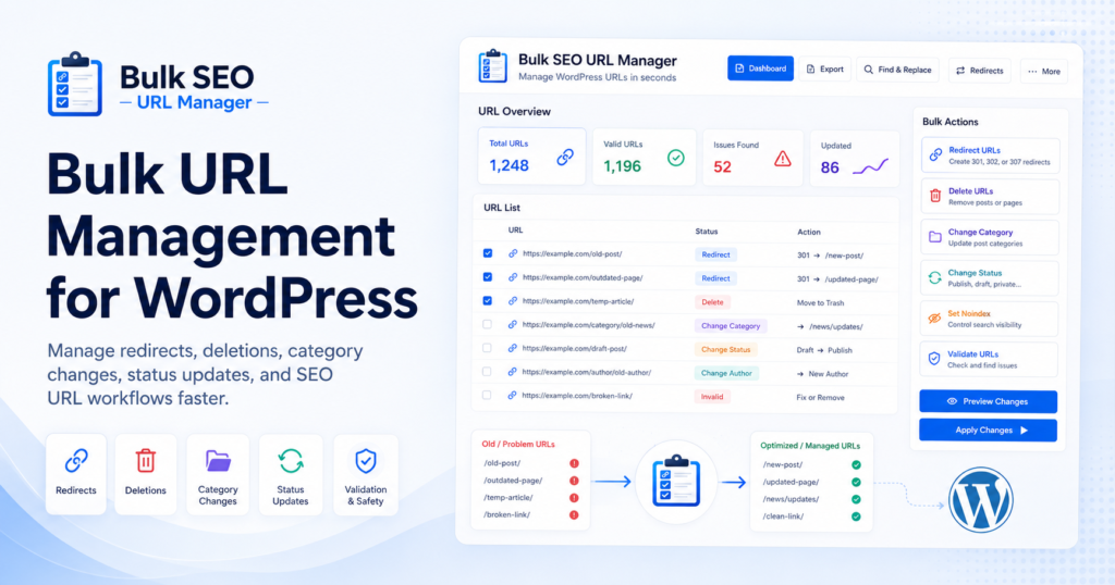 Bulk URL Management for WordPress featured image