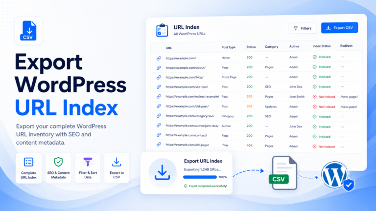Export URL Index